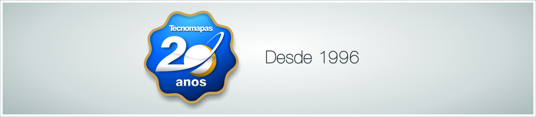 Tecnomapas 20 anos – banner comemorativo