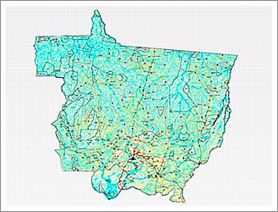 Base cartográfica da Tecnomapas em 1998